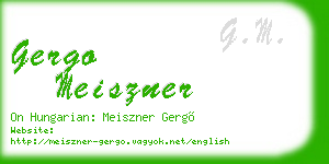 gergo meiszner business card